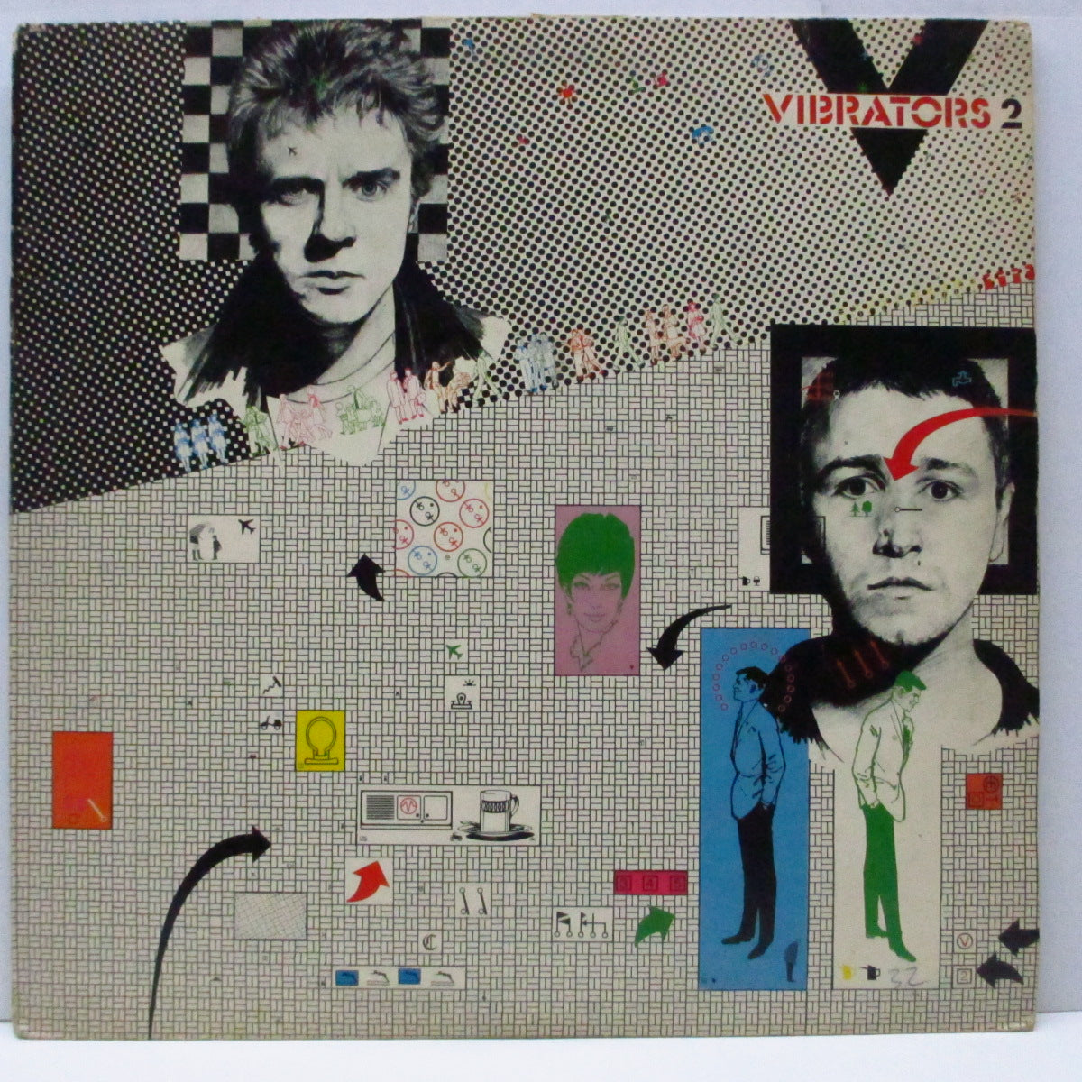 VIBRATORS, THE (ヴァイブレーターズ) - V2 (UK オリジナル「オレンジ」ラベ LP+インナー)'78年セカンド!