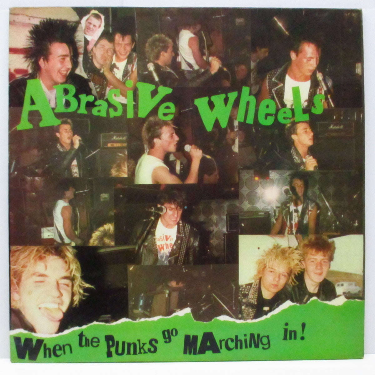ABRASIVE WHEELS (アブレシブ・ホイールズ) - When The Punks Go Marching In! (UK オリジナル LP/両面コーティングジャケ) '82年ファースト!