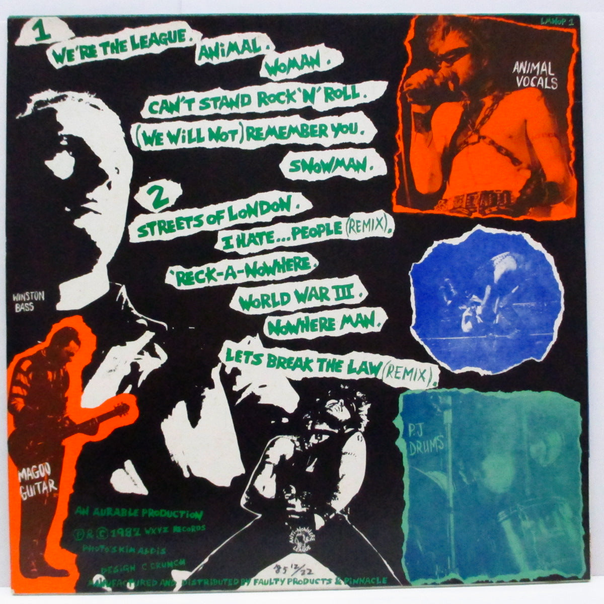 ANTI-NOWHERE LEAGUE (アンチ‐ノーウェア・リーグ) - We Are...The League (UK '82 再発「歌詞修正」LP) '82年ファースト!