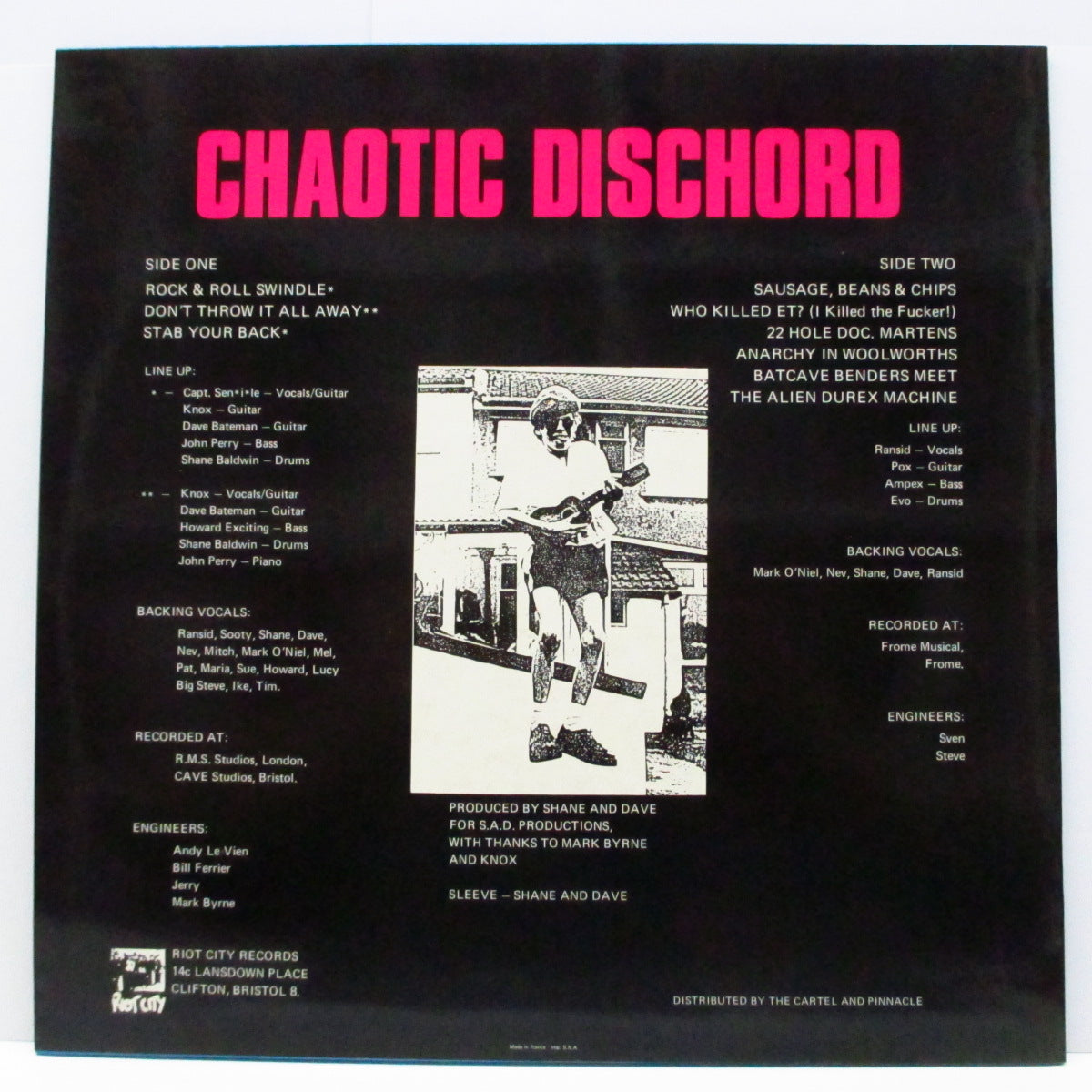 CHAOTIC DISCHORD (カオティック・ディスコード) - Don't Throw It All Away (UK オリジナル 8曲入り12"/両面コーティングジャケ) 近年稀な美品 !