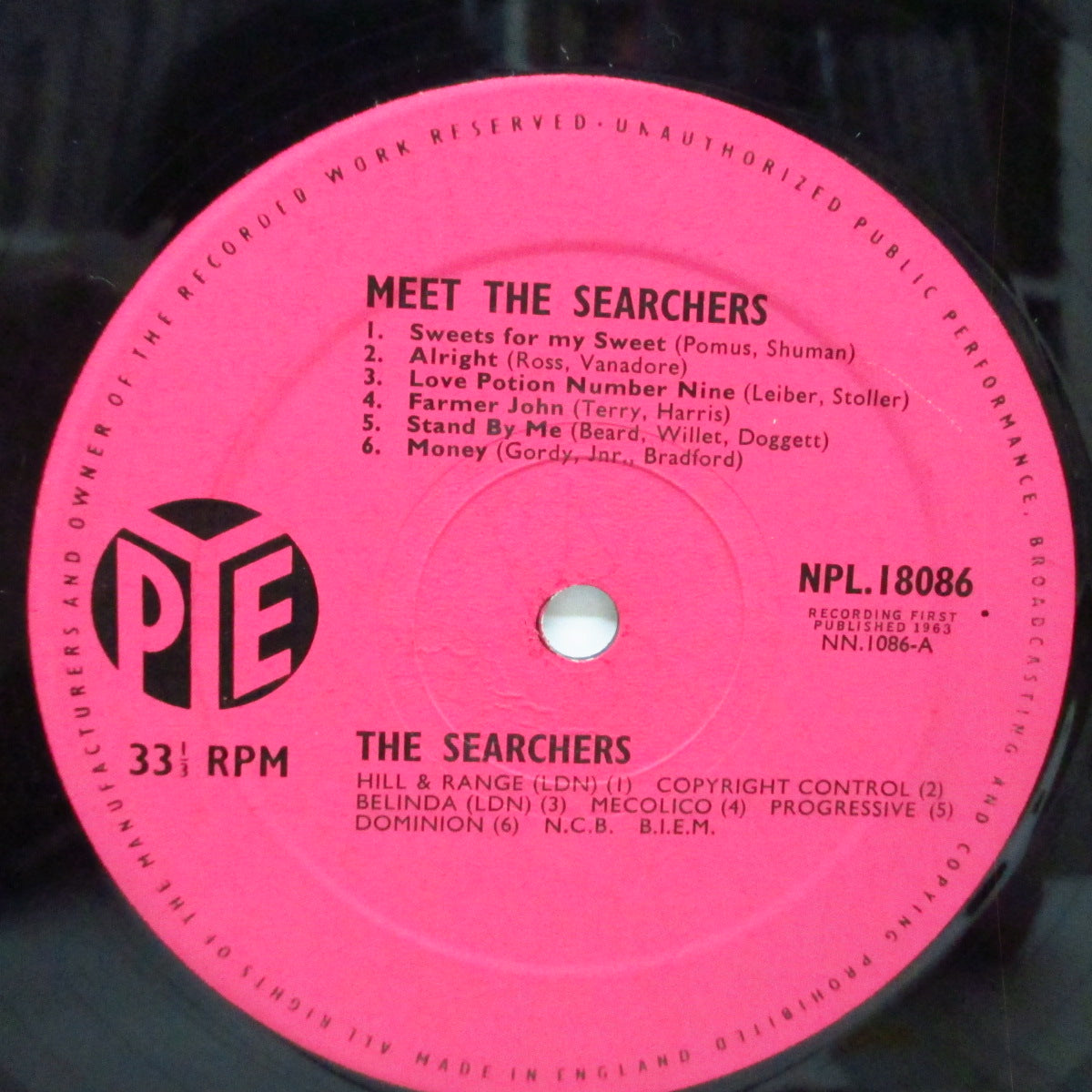 SEARCHERS (サーチャーズ) - Meet The Searchers (UK オリジナル「モノラル」LP#2 /表面コーティング三面折り返ジャケ) '63年デビューアルバム!
