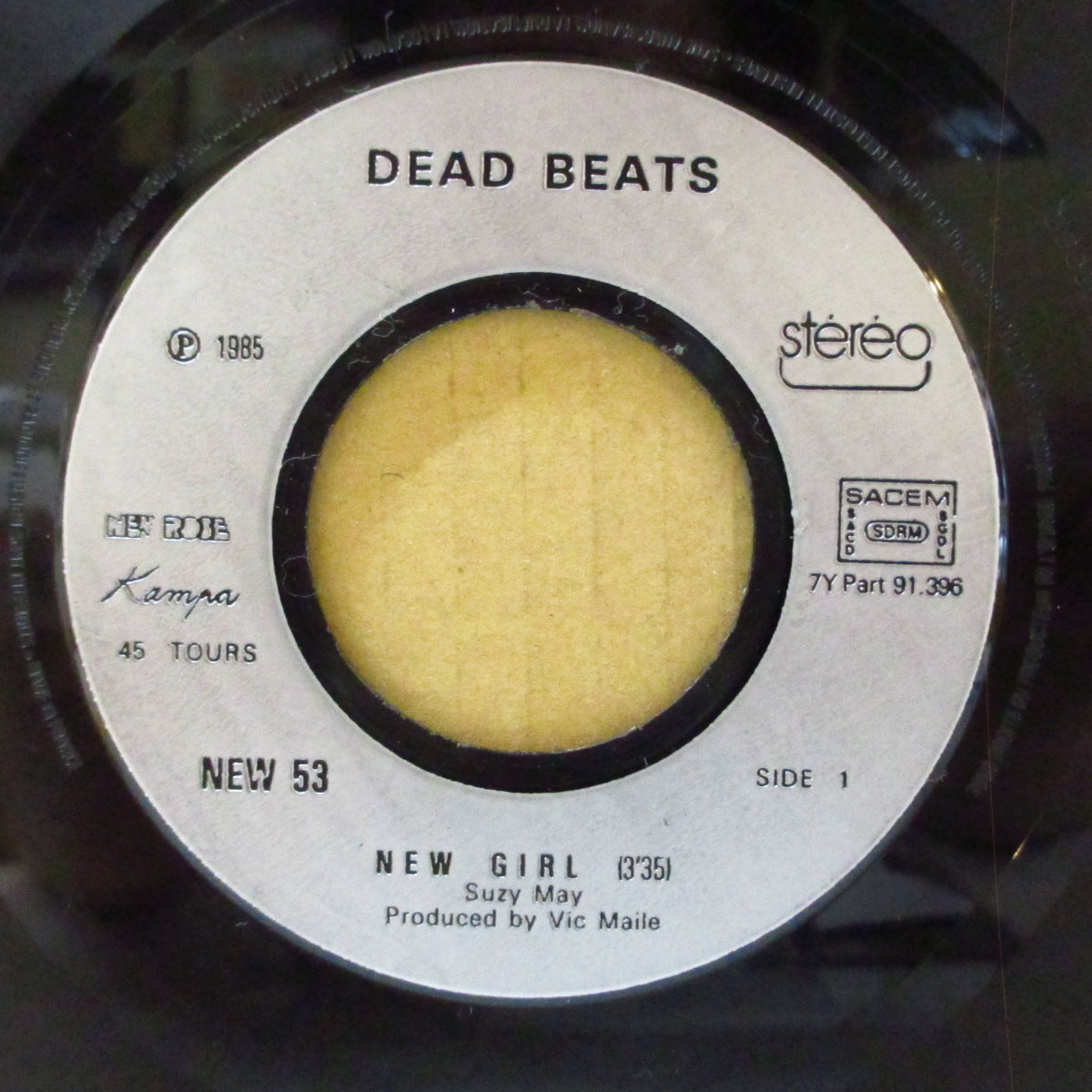 DEAD BEATS (デッド・ビーツ) - New Girl (France オリジナル 7インチ+両面コーティングジャケ)