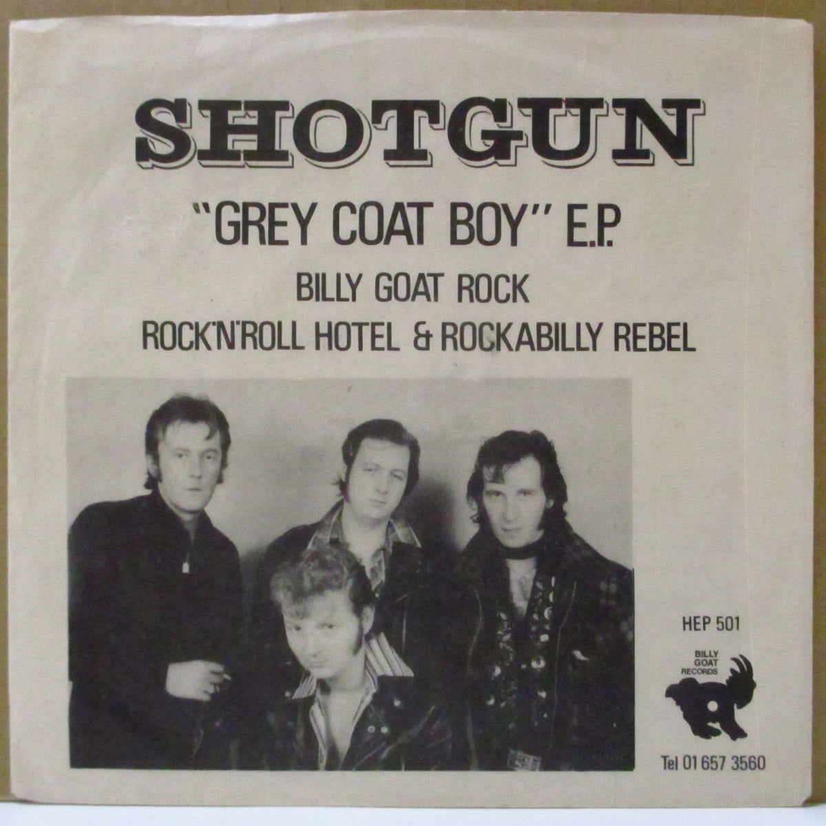 SHOTGUN (ショットガン) - Grey Coat Boy +3 (UK オリジナル 7インチ+マット・ソフト紙ジャケ)
