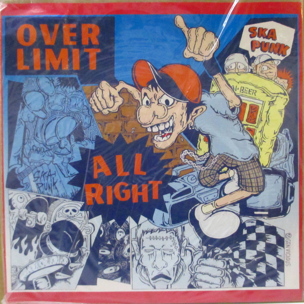 OVER LIMIT (オーバー・リミット) - All Right +3 (Japan '98 オリジナル4曲入り 7インチ/光沢ソフト紙ジャケ)