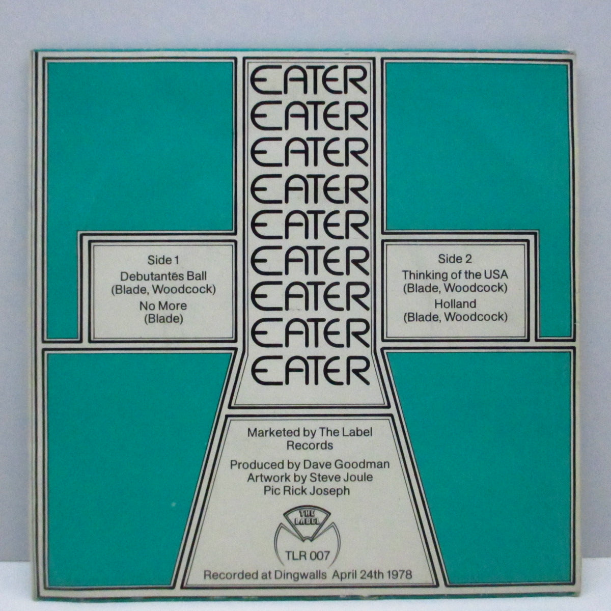 EATER (イーター) - Live E.P. - Get Your Yo Yo's Out (UK 限定「ホワイトヴァイナル」7"/光沢固紙「グリーン」ジャケ)