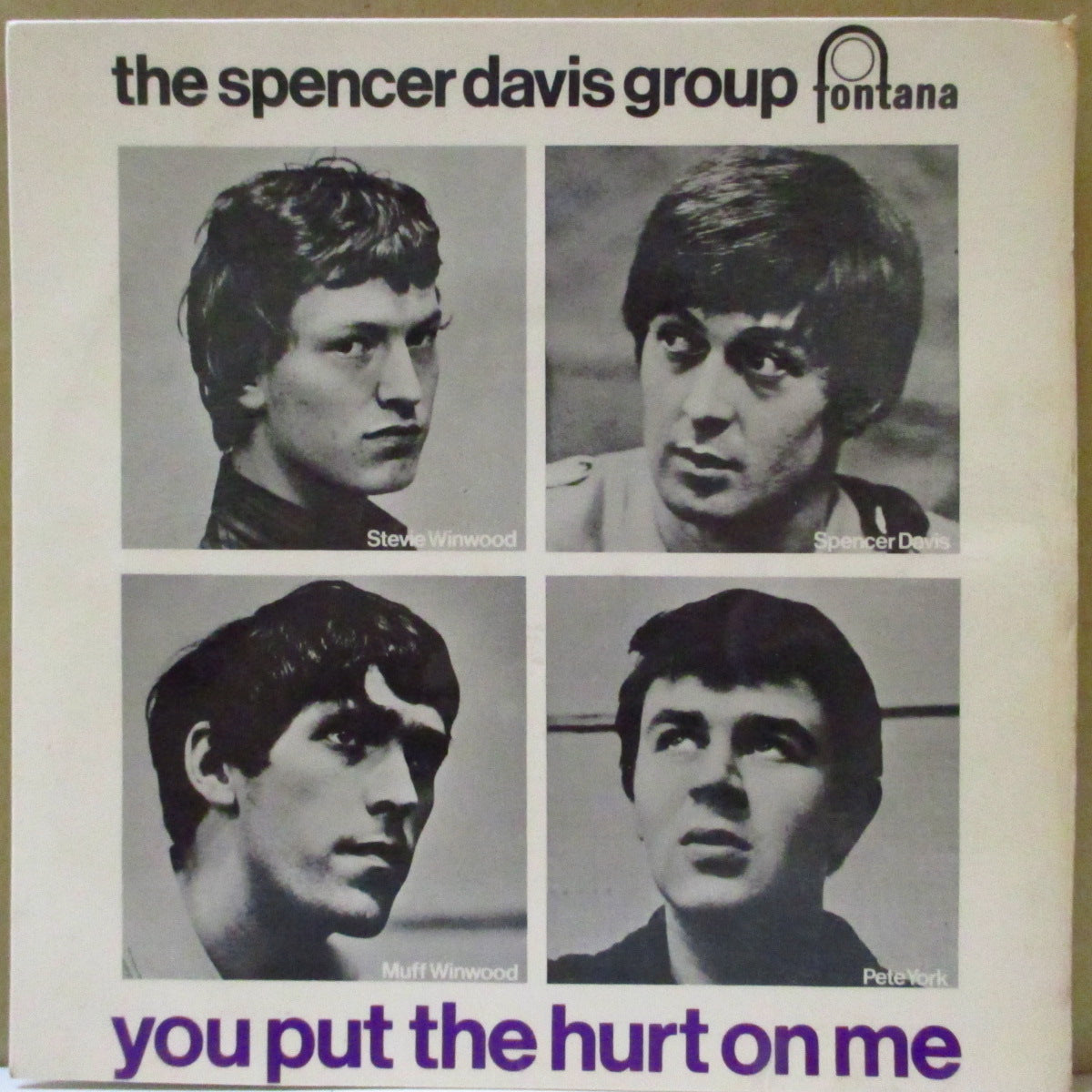 SPENCER DAVIS GROUP (スペンサー・デイヴィス・グループ) - You Put The Hurt On Me +3 (UK '65 オリジナル「ラウンドセンター」モノラル4曲入り 7インチEP+表面コーティング折り返しジャケ)
