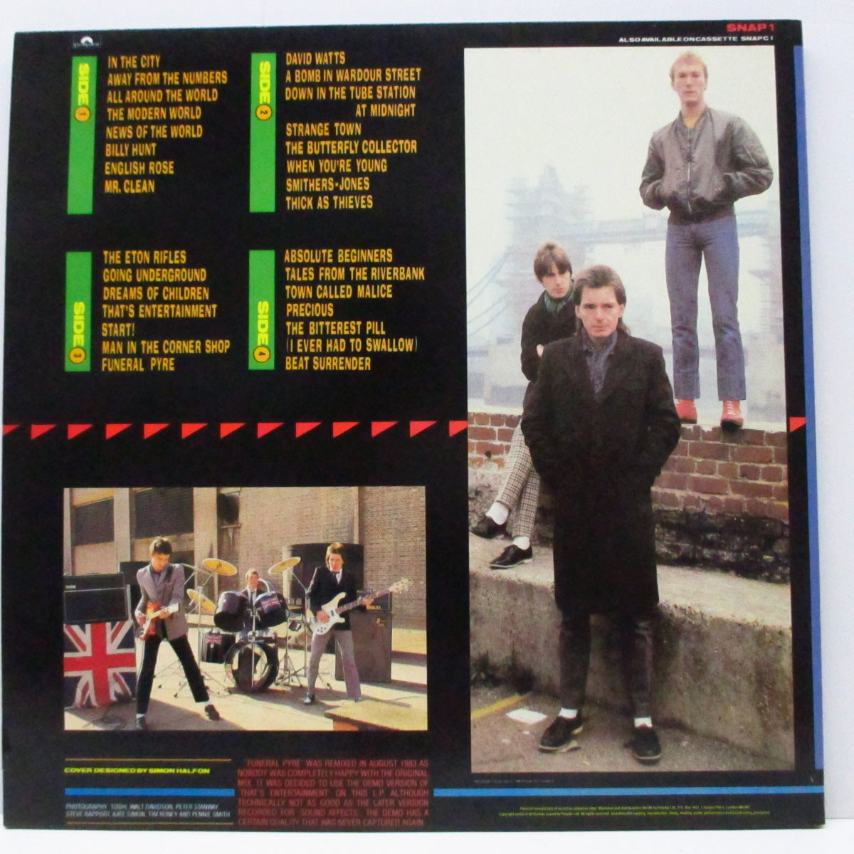 JAM, THE (ザ・ジャム) - Snap! (UK オリジナル 2xLP+インナー、初回フリー「Live 7"EP」/光沢見開きジャケ) 29曲入りベスト!