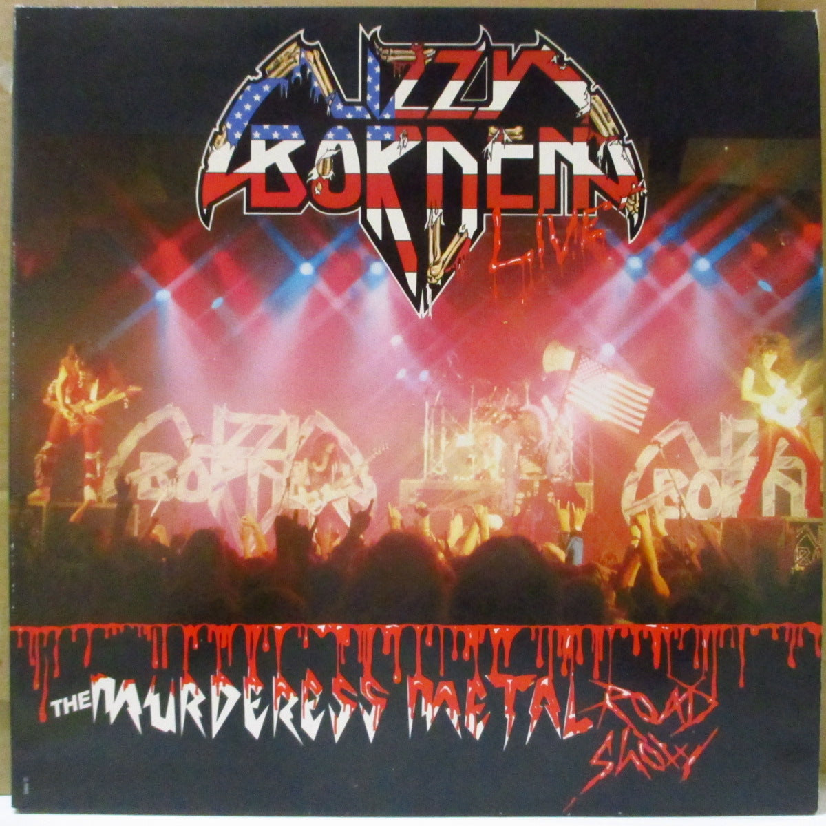 LIZZY BORDEN (リジー・ボーデン) - The Murderess Metal Road Show (EU オリジナル 2xLP+インナー/見開きジャケ) '86年ライブアルバム