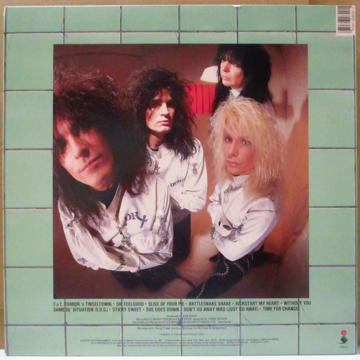 MOTLEY CRUE (モトリー・クルー) - Dr. Feelgood (US オリジナル正規流通 LP+ソフト紙インナー) '89年5thアルバム