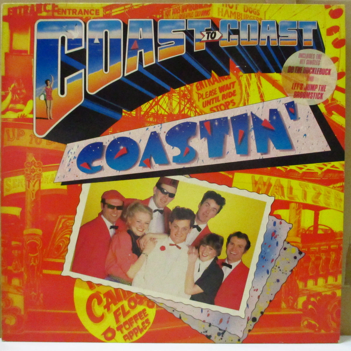 COAST TO COAST (コースト・トゥ・コースト) - Coastin' (UK オリジナル LP/レア円形宣伝ステッカー付きジャケ)