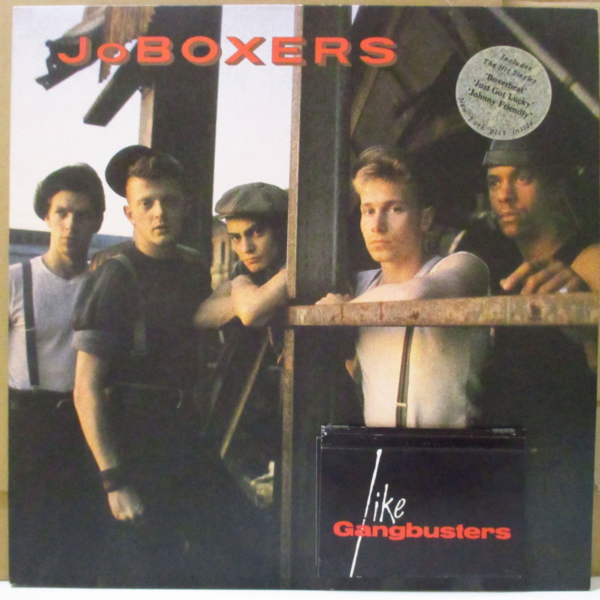 JoBOXERS (ジョーボクサーズ) - Like Gangbusters (EU オリジナル LP+フォトカードセット添付レアステッカー付きジャケ)