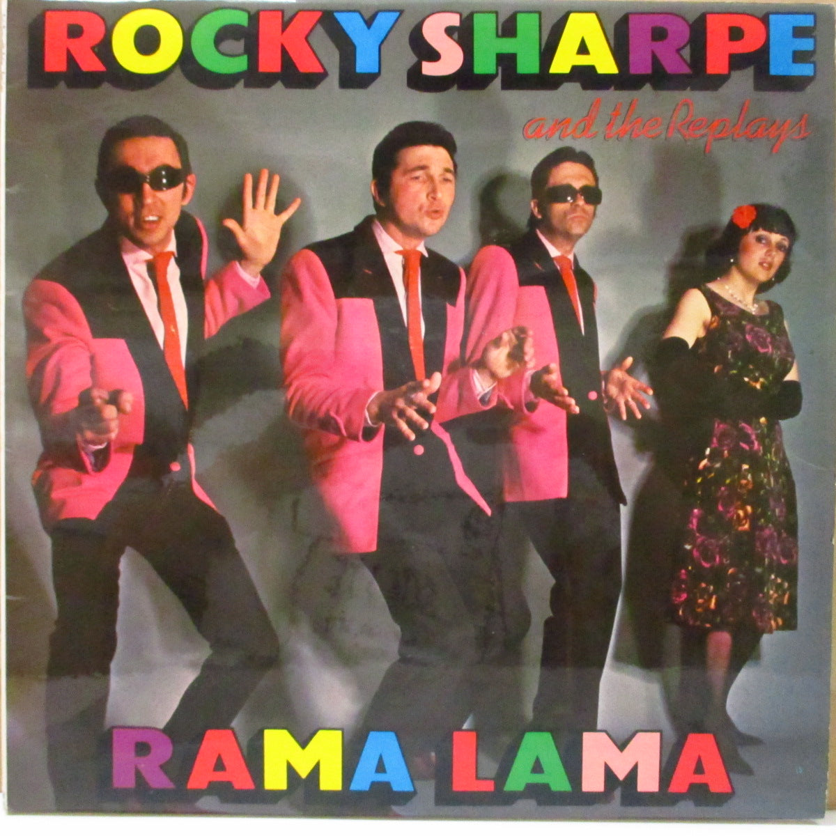 ROCKY SHARPE & THE REPLAYS (ロッキー・シャープ&ザ・リプレイズ) - Rama Lama (UK セカンドプレス「カートリッジ・ラベ」LP+固紙インナー/両面コーティングジャケ)
