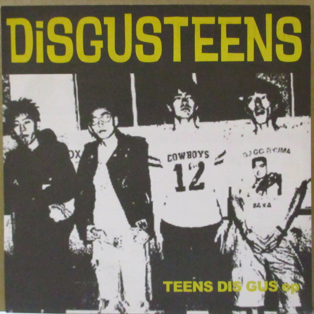DISGUSTEENS (ディスガスティーンズ) - Teens Dis Gus e.p. (Japan '97 再発3曲入り 7インチ/「黄色ロゴ」光沢固紙ジャケ)