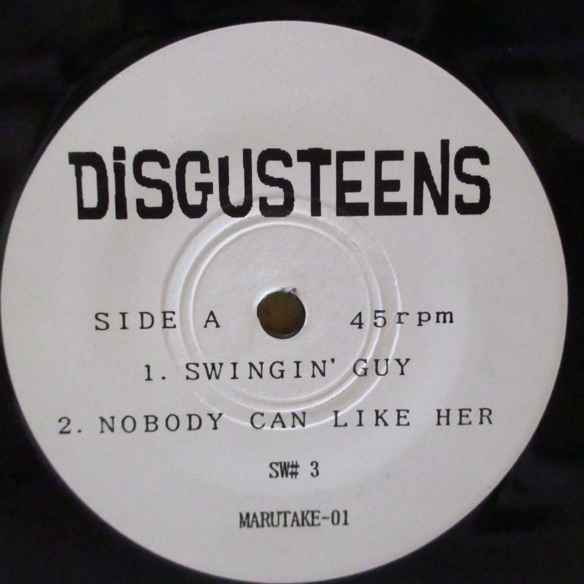DISGUSTEENS (ディスガスティーンズ) - Teens Dis Gus e.p. (Japan '97 再発3曲入り 7インチ/「黄色ロゴ」光沢固紙ジャケ)