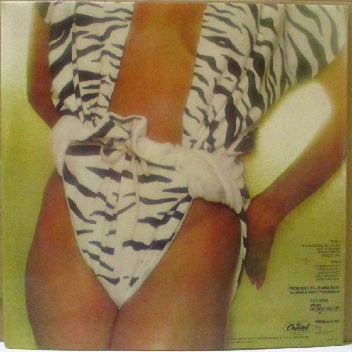 DIANA ROSS (ダイアナ・ロス) - Why Do Fools Fall In Love (UK '81 オリジナル LP/見開きジャケ)セルフ・プロデュースソロ12作目アルバム。英美品。