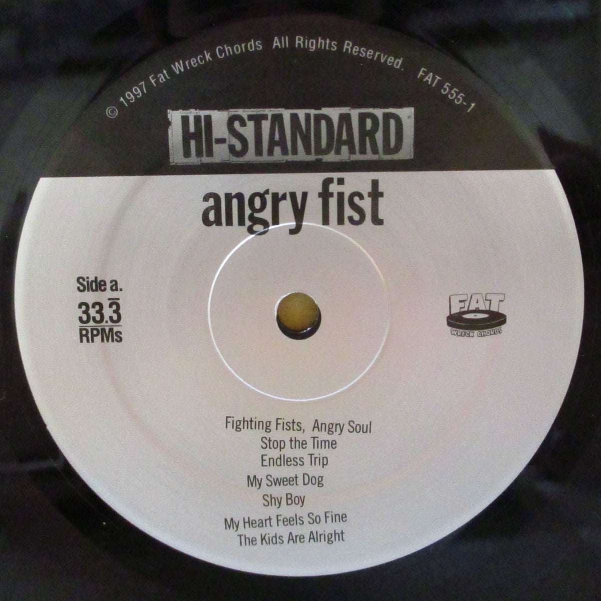 Hi-STANDARD (ハイ・スタンダード) - Angry Fist (US オリジナル LP+インサート) '97年2ndアルバム