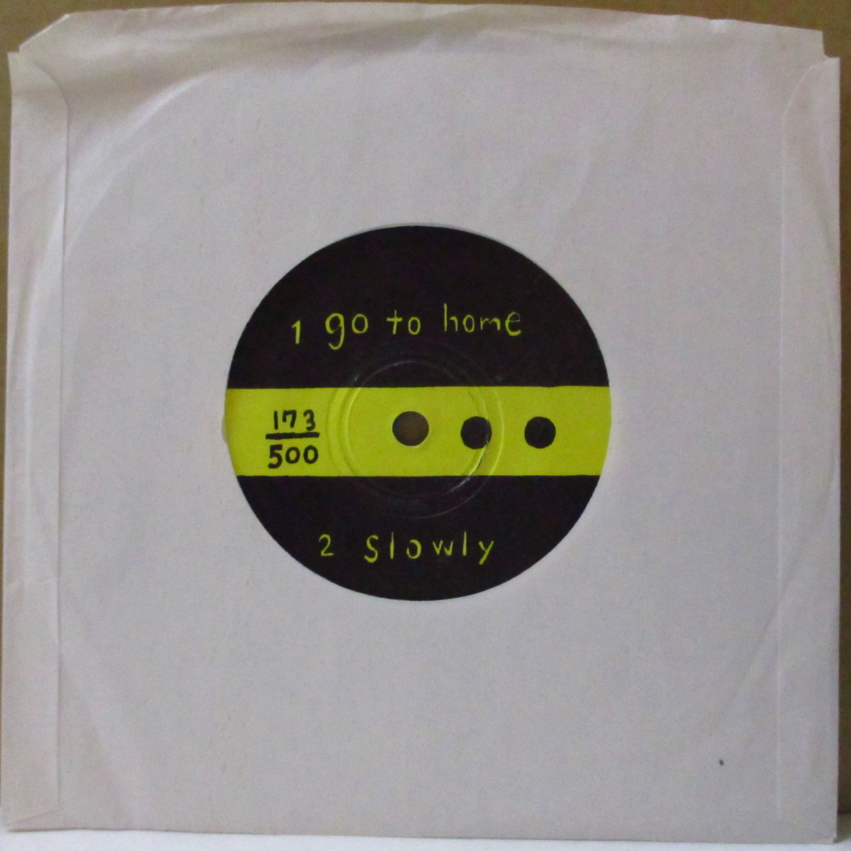 BERYNECK (ベリーネック) - S.T. /Go To Home b/w Slowly <1stシングル> (Japan '01 500枚限定「ブルーヴァイナル」 7インチ+スタンプ付きプレーンスリーブ)名古屋男女混合ポストハードコア