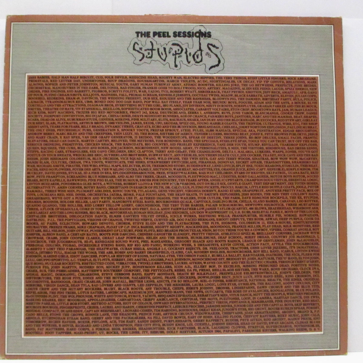 STUPIDS (ストゥーピッズ) - The Peel Sessions (UK 限定 「グレイ&ホワイト」ラベ 5 曲入り 12"/メタリックジャケ)インサート無し!