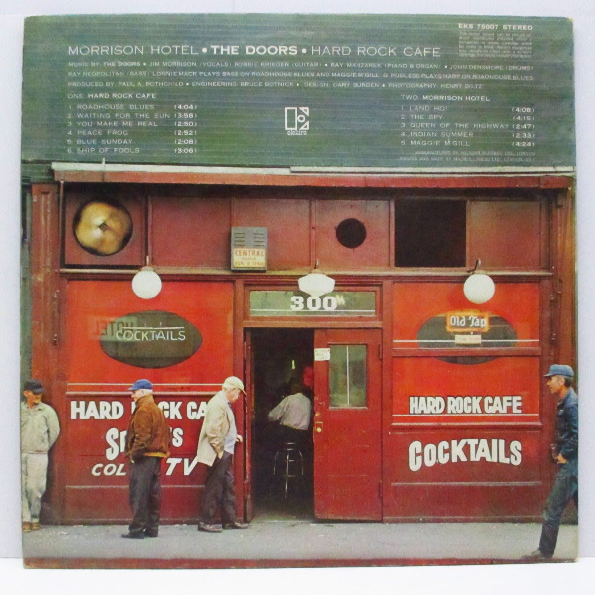 DOORS (ドアーズ) - Morrison Hotel (UK 初回オリジナル「赤ラベ」ステレオLP/光沢見開きジャケ)