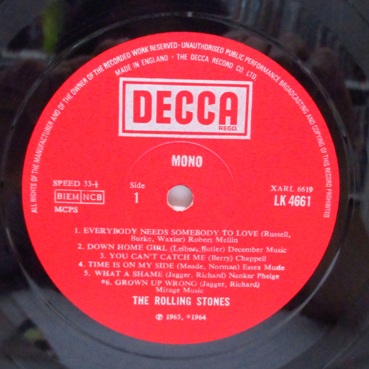 ROLLING STONES (ローリング・ストーンズ) - No.2 (UK '76再発「Boxロゴ / 赤ラベモノラル」LP/「Blind Man」無修正表面コーティングジャケ)