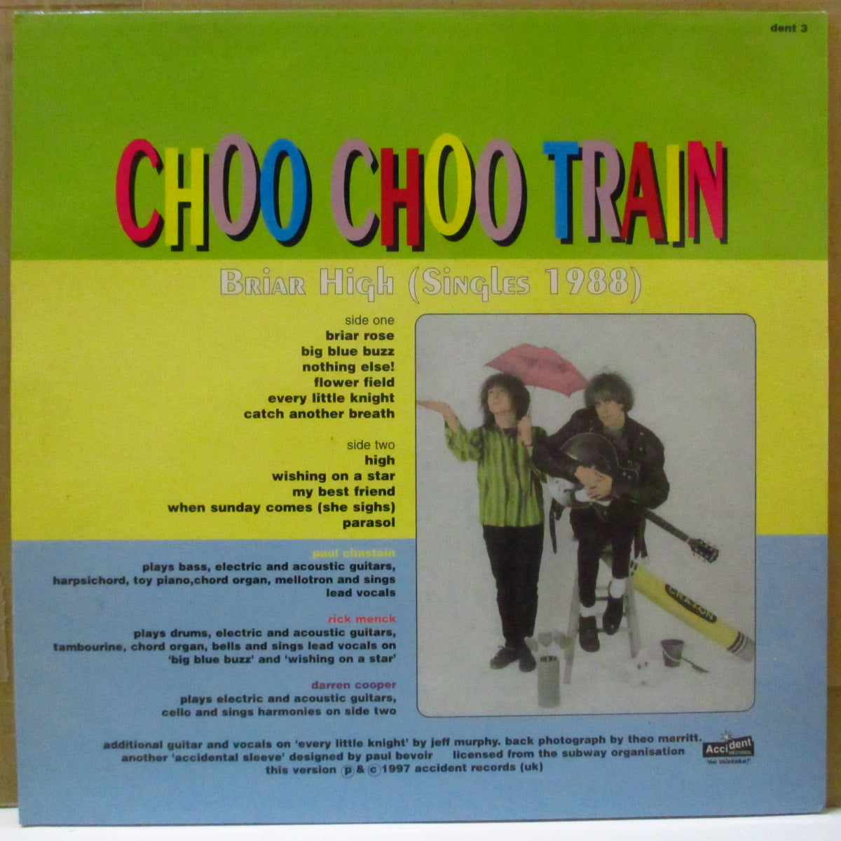 CHOO CHOO TRAIN (チュー・チュー・トレイン) - Briar High - Singles 1988 (UK 再発「ライム・グリーンヴァイナル」 LP) '92年コンピレーション