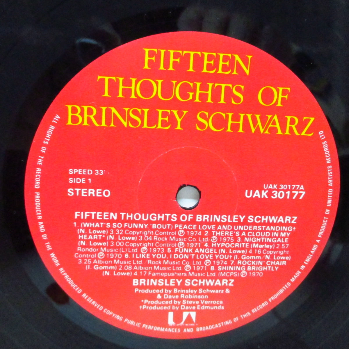 BRINSLEY SCHWARZ (ブリンズリー・シュウォーツ) - Fifteen Thoughts Of Brinsley Schwarz (UK オリジナル LP/見開ジャケ) コンピレーション!