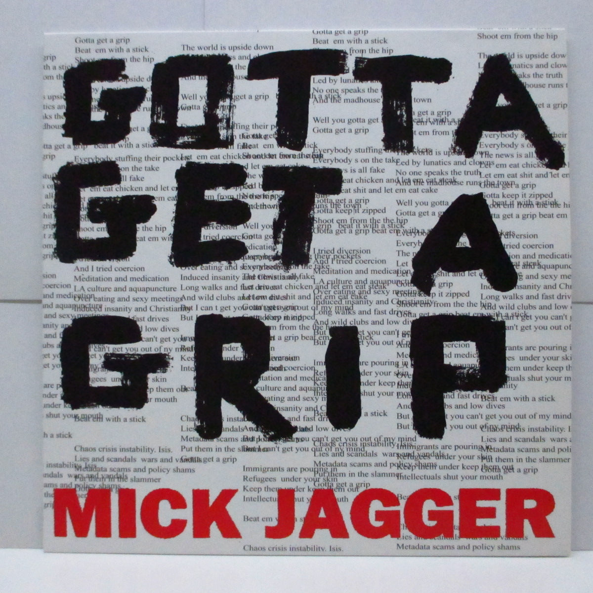 MICK JAGGER (ミック・ジャガー) - Gotta Get A Grip / England Lost (EU 限定プレス 12")