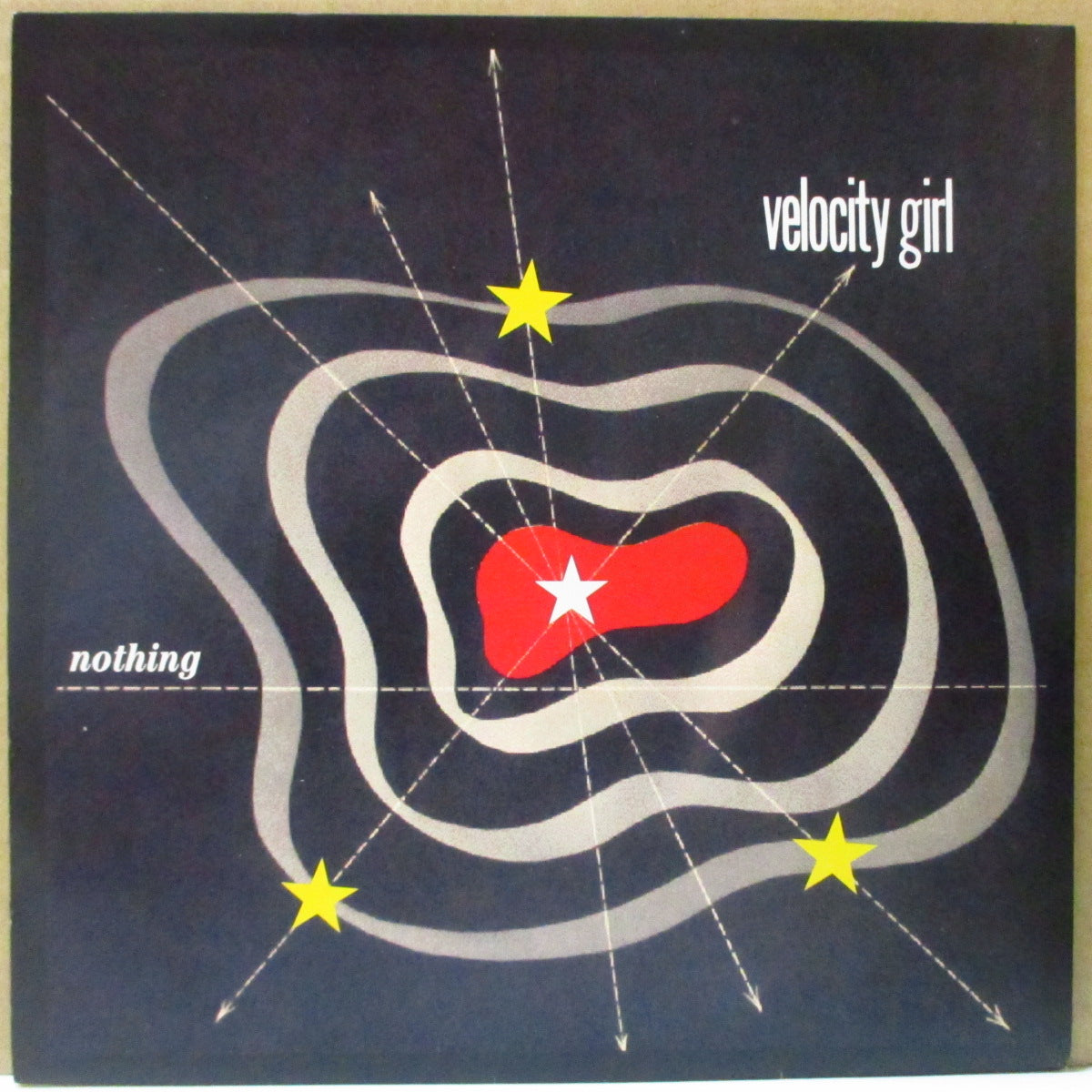 VELOCITY GIRL (ヴェロシティ・ガール) - Nothing (US '96 限定「レッドヴァイナル」 7インチ+光沢固紙ジャケ)