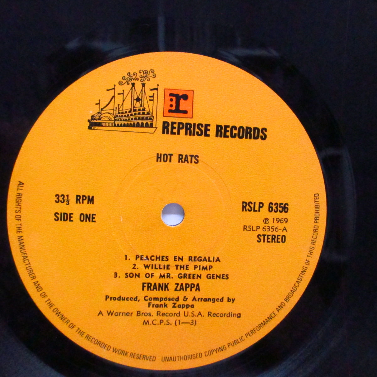 FRANK ZAPPA (フランク・ザッパ) - Hot Rats (UK 70 セカンドプレス「Wロゴ無、茶色ラベ」 LP/見開ジャケ)