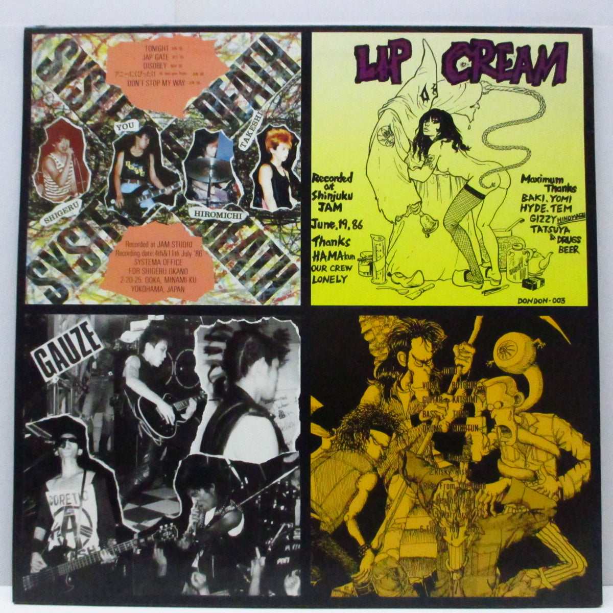 V.A. (リップクリーム、ガーゼ、システマティック・デス、オウト) - Thrash Til Death (Japan オリジナル LP+インサート)