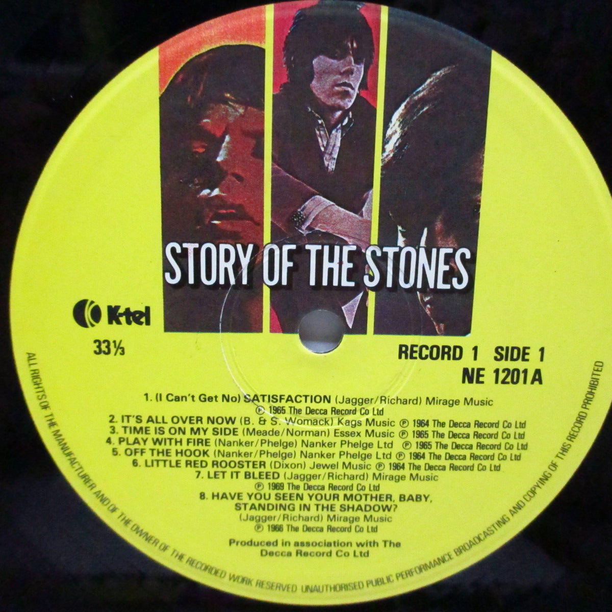 ROLLING STONES (ローリング・ストーンズ) - Story Of The Stone (UK オリジナル 2xLP/光沢見開きジャケ) '82年K-tel社からの2枚組コンピレーション!