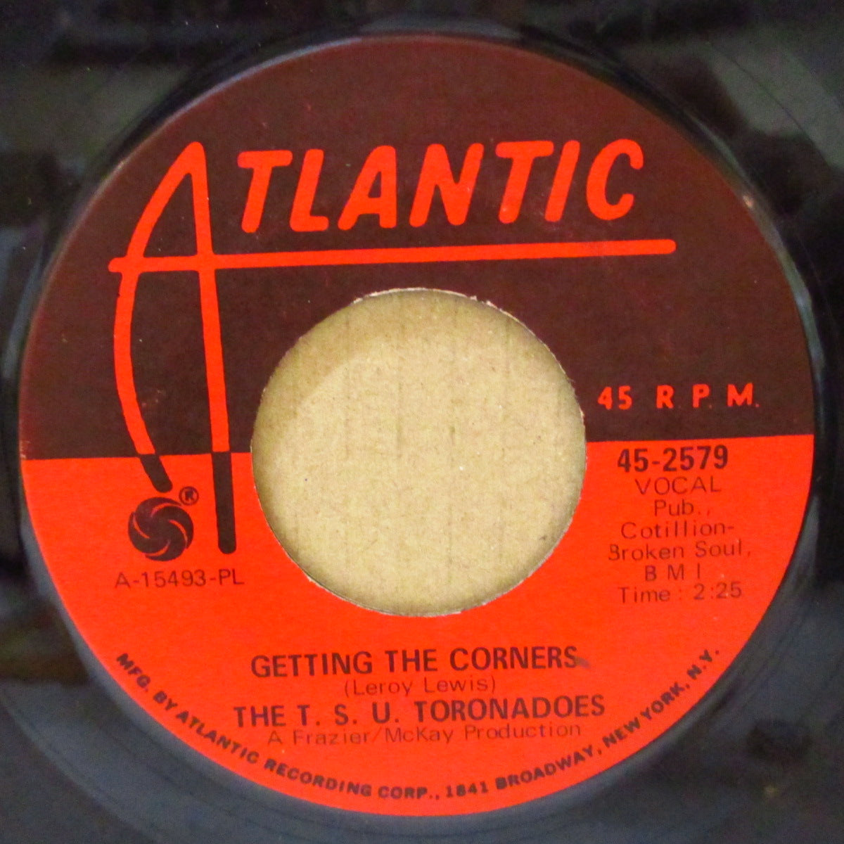 T.S.U.TORONADOES (T.S.U.トルネイドース) - Getting The Corners (US '68年再発 7インチ/Atlantic-2579) ファンキー・クロスオーバー名曲!