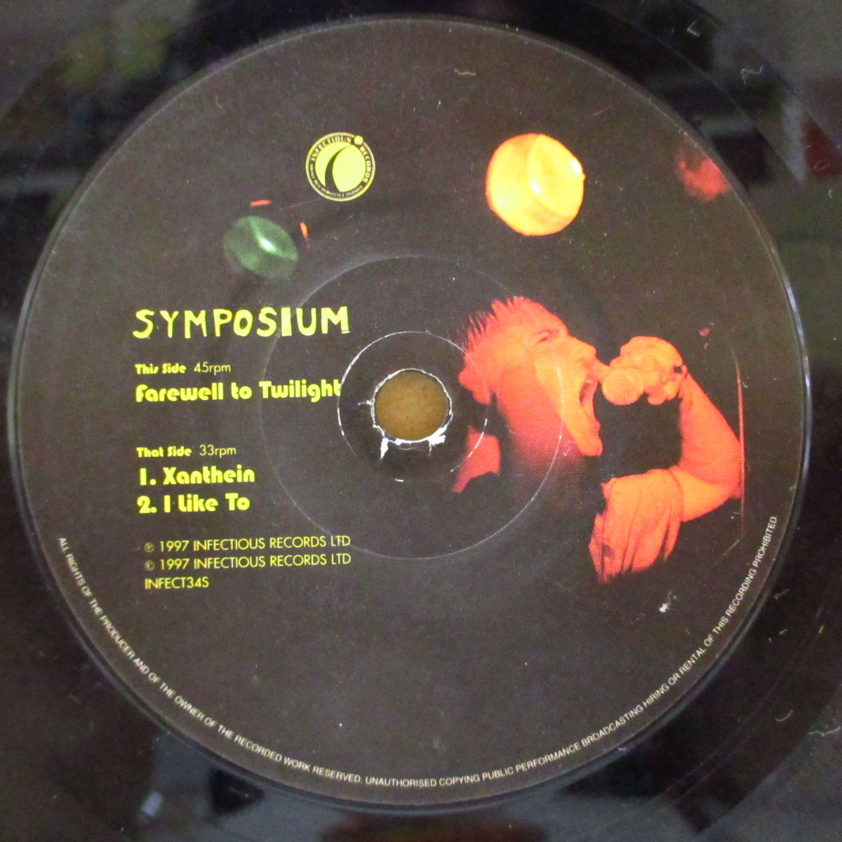 SYMPOSIUM (シンポジウム) - Farewell To Twilight +2 (UK オリジナル 7インチ+レアステッカー付き光沢固紙ジャケ)