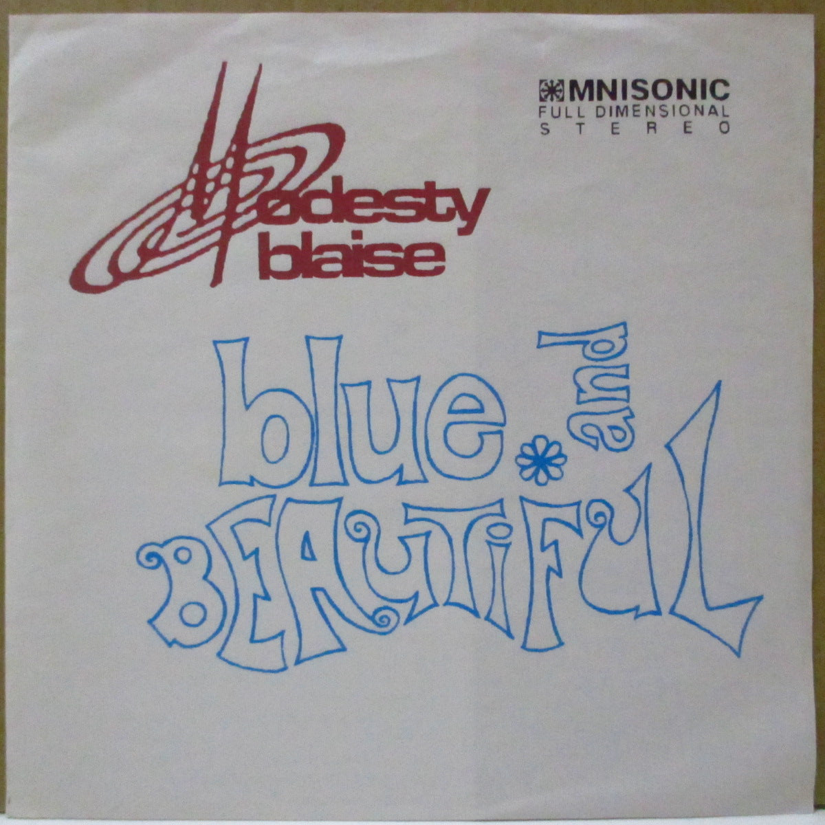 MODESTY BLAISE (モデスティ・ブレイズ) - Blue And Beautiful (UK オリジナル 7インチ+マットソフト紙ジャケ)