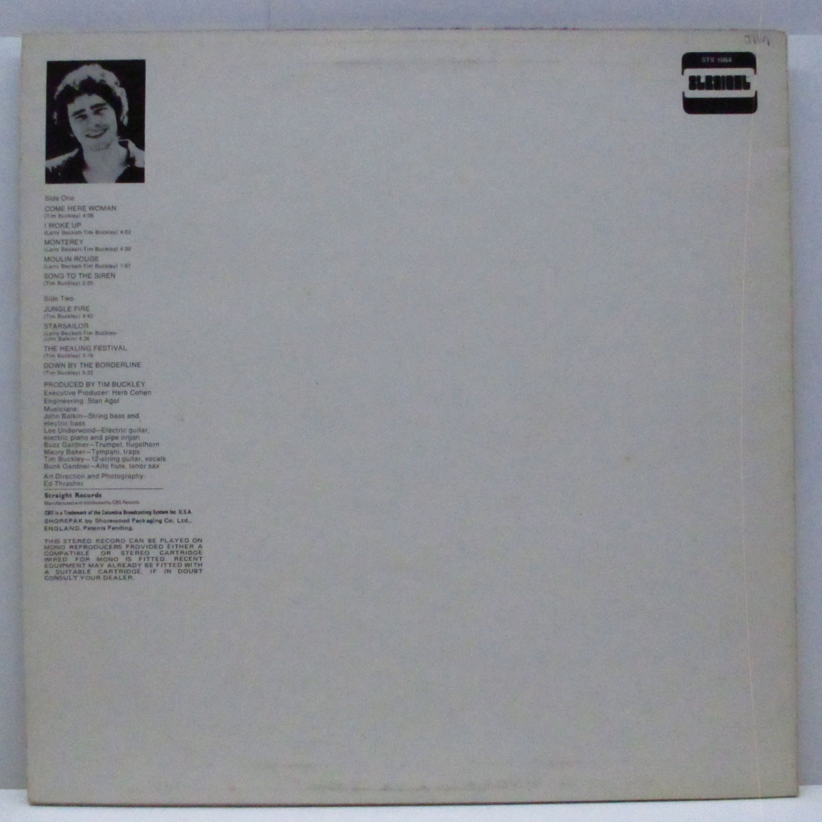 TIM BUCKLEY (ティム・バックリー) - Starsailor (UK オリジナル LP) '70年6th アルバム!