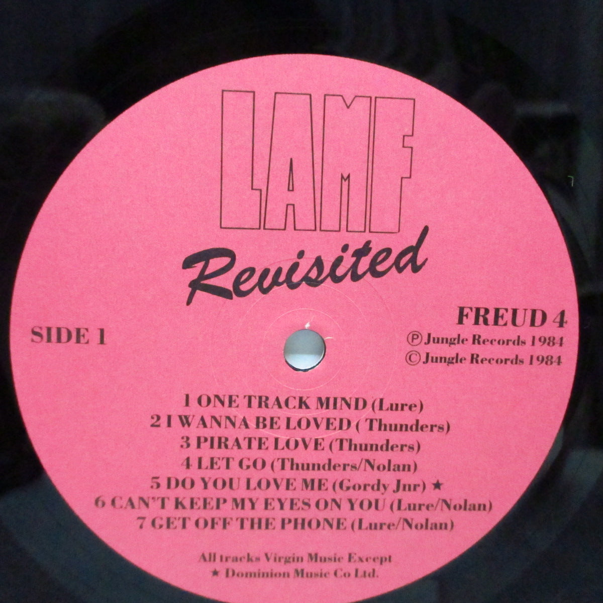 JOHNNY THUNDERS & THE HEARTBREAKERS (ジョニー・サンダース & ザ・ハートブレイカーズ) - L.A.M.F. Revisited (UK オリジナル「ブラックヴァイナル」LP/「白文字」ジャケ)