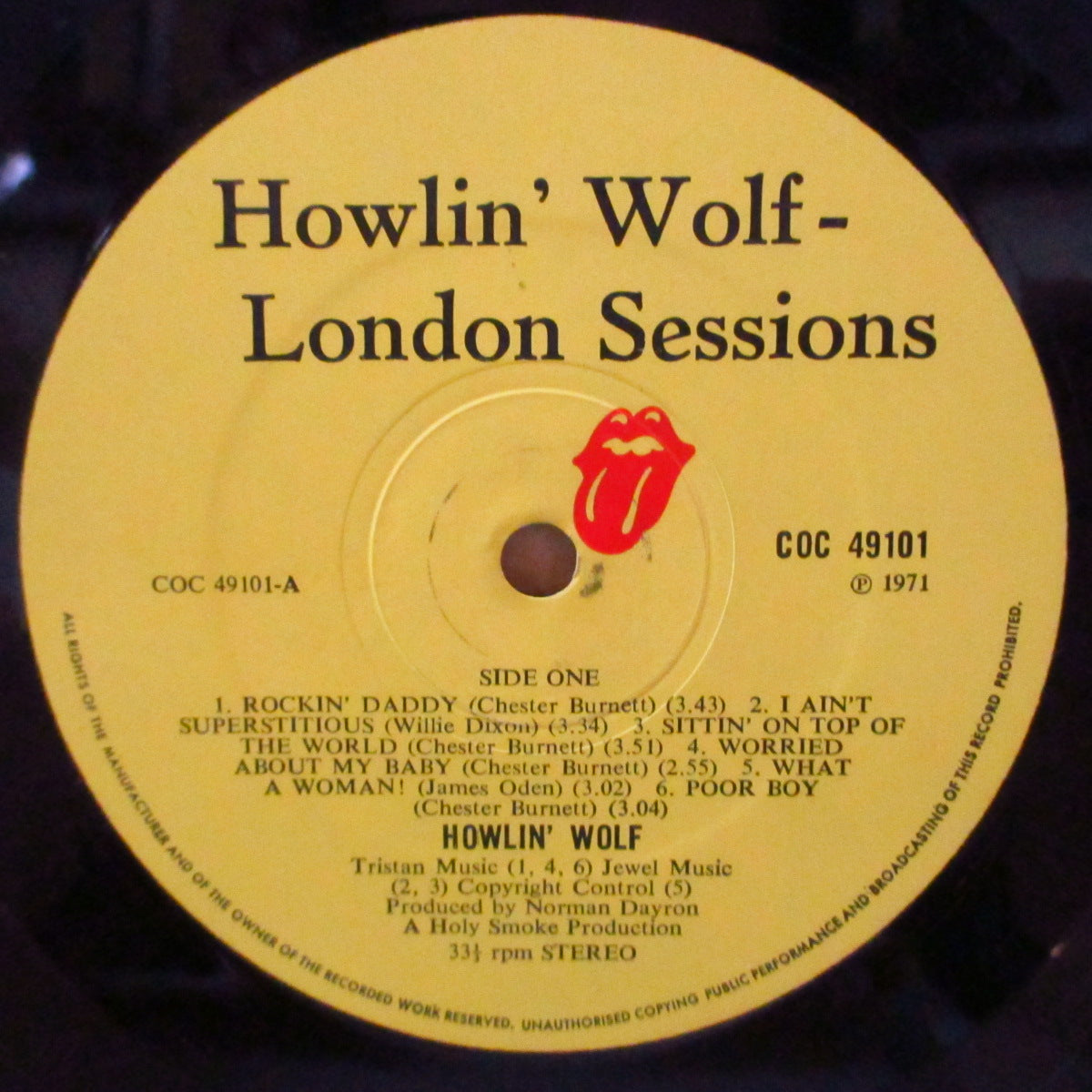 HOWLIN' WOLF (ハウリン・ウルフ) - The London Howlin' Wolf Session (UK '71 オリジナル・ステレオ LP/見開きジャケ) 近年稀な美品