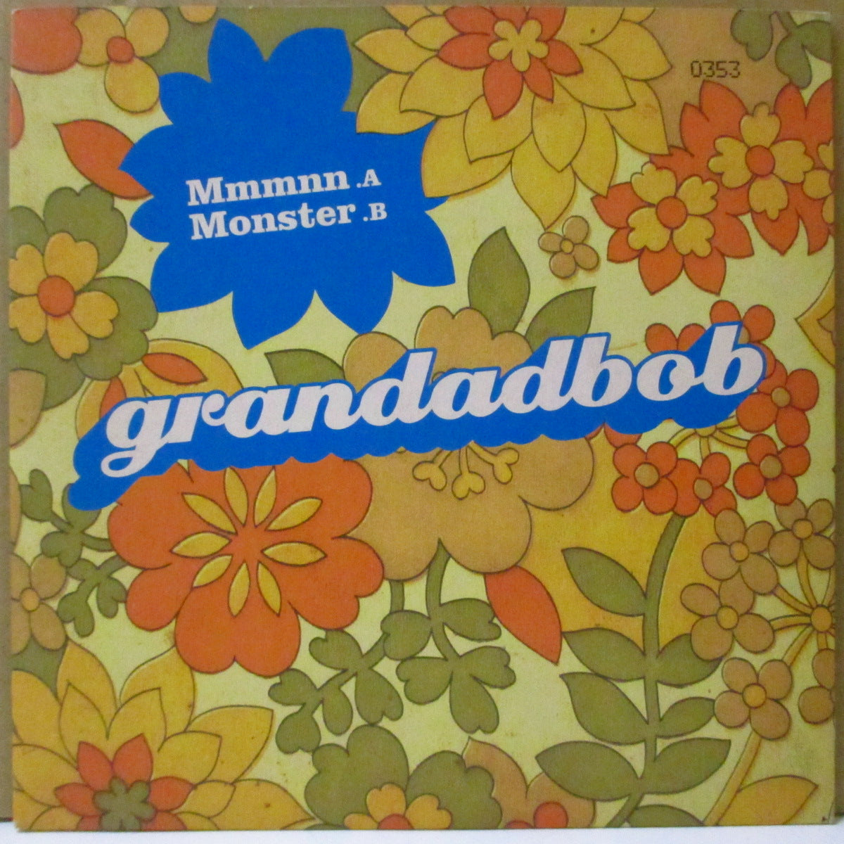 GRANDADBOB (グランダッドボブ) - Mmmnn (UK '03 限定「クリアオレンジヴァイナル」 7インチ+ナンバリング入りざら紙ジャケ, 固紙インサート)