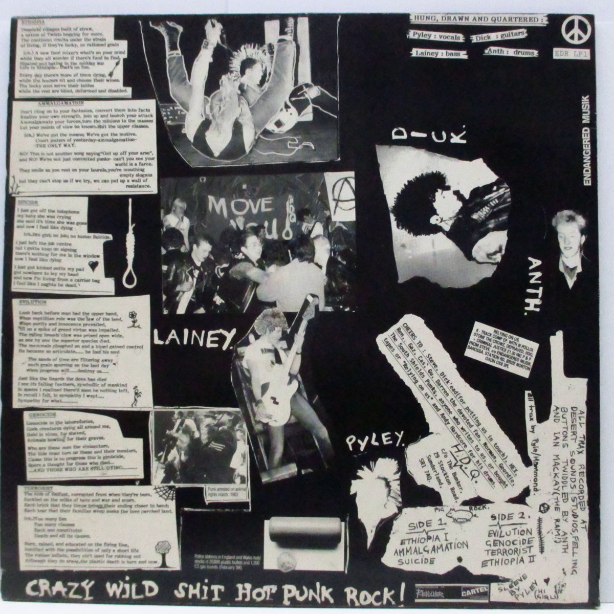 H.D.Q. (エイチ・ディー・キュー) - Hung, Drawn And Quartered (UK オリジナル LP) '85年ファースト!