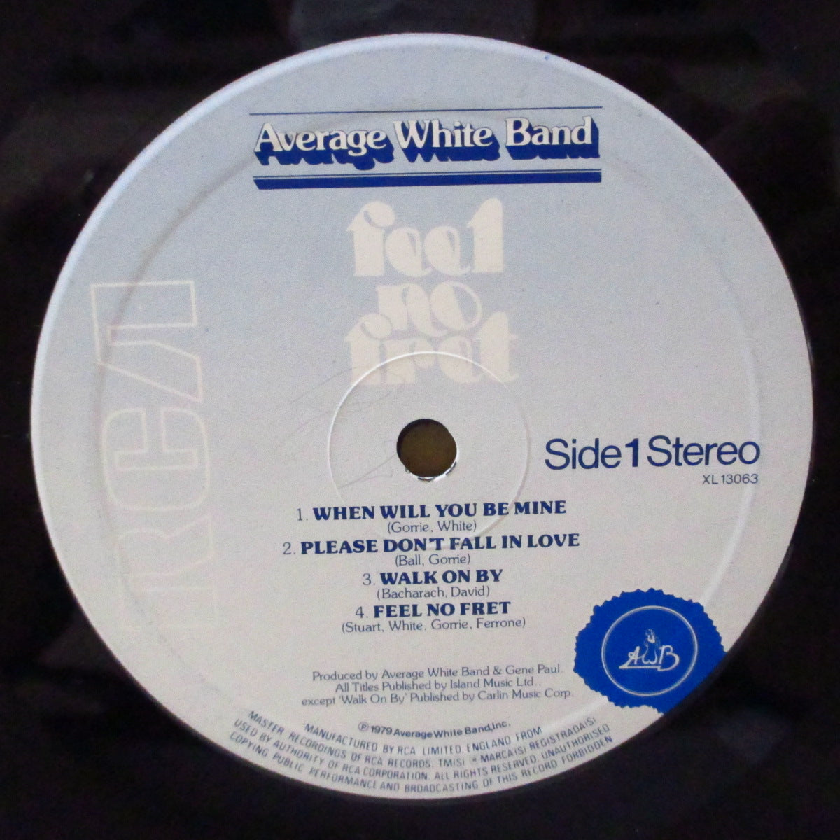 AVERAGE WHITE BAND (アヴェレイジ・ホワイト・バンド) - Feel No Fret (UK '79 初回品番「XL-13063」オリジナル ・ステレオLP/見開きジャケ) 7作目アルバム