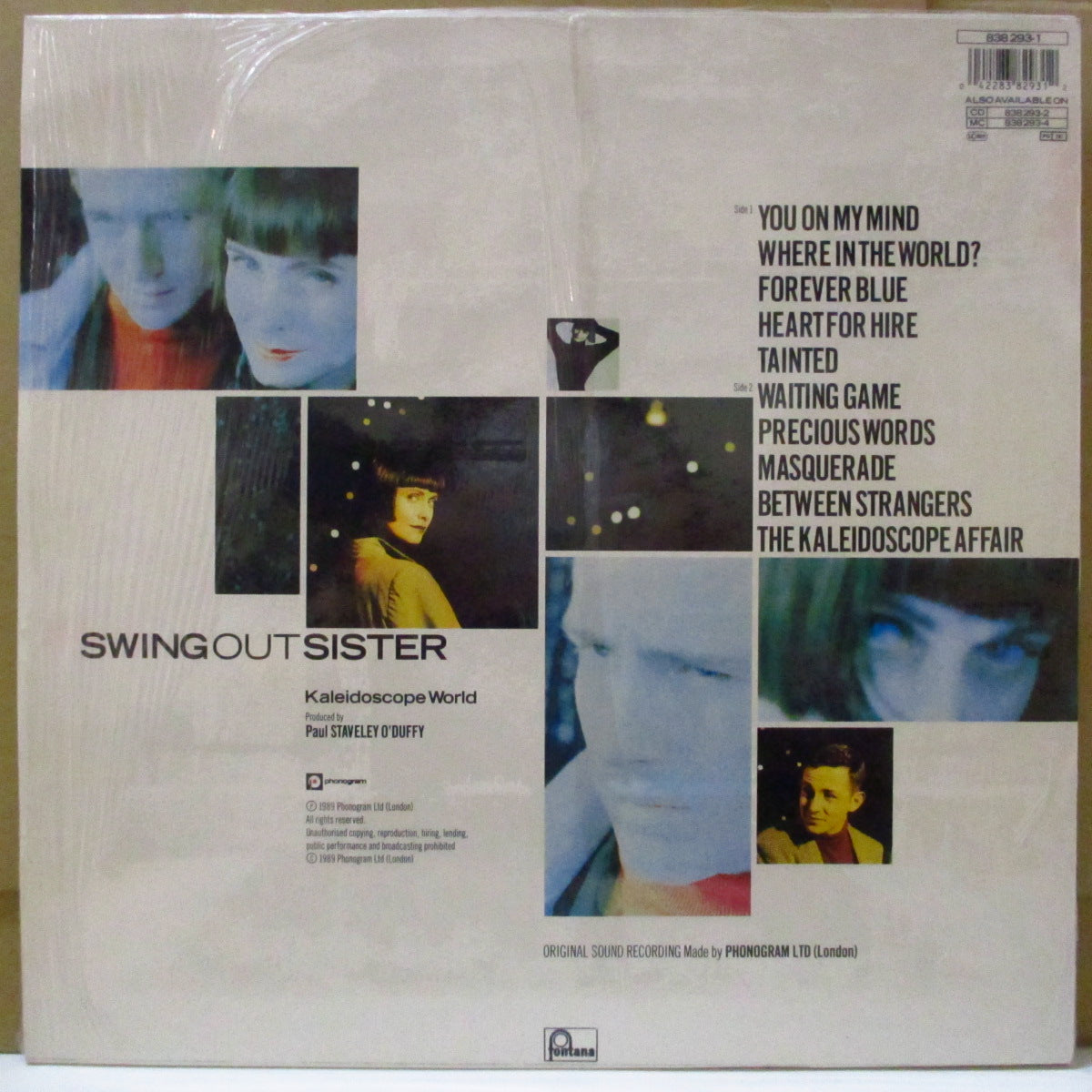 SWING OUT SISTER (スウィング・アウト・シスター) - Kaleidoscope World (UK オリジナル LP+ソフト紙インナー/レアステッカー付き光沢ジャケ)