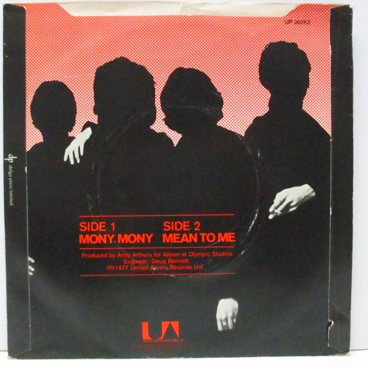 CELIA AND THE MUTATIONS (セリア & ミューテーションズ) - Money Money (UK オリジナル 「ラウンドセンター」7"/光沢固紙折り返しジャケ) バックはストラングラーズ !