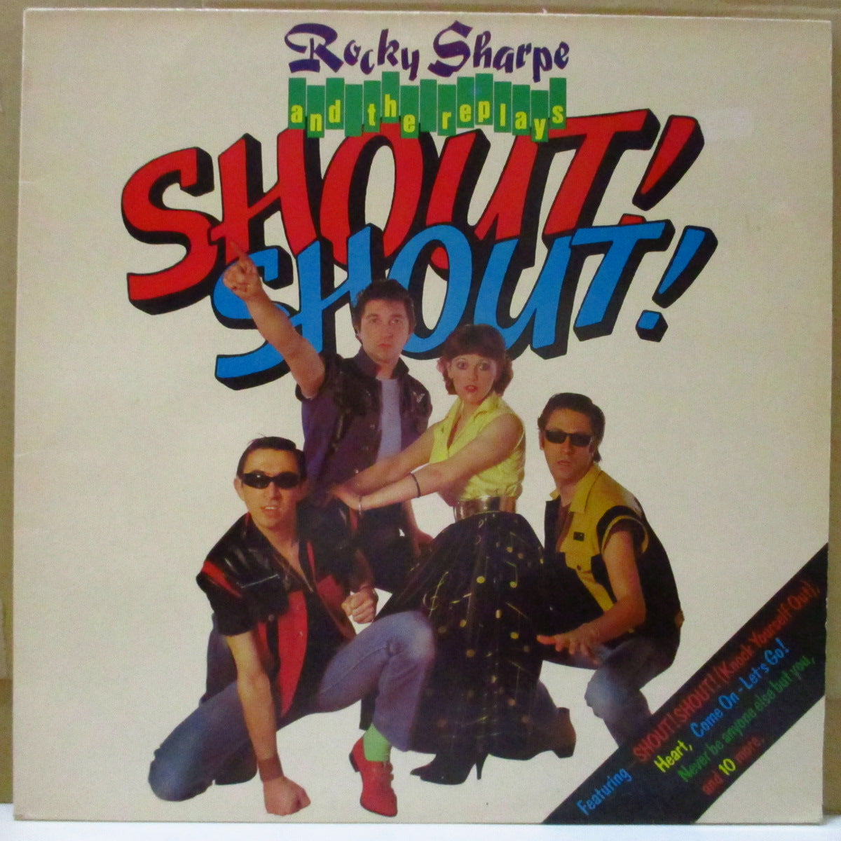 ROCKY SHARPE & THE REPLAYS (ロッキー・シャープ&ザ・リプレイズ) - Shout! Shout! (UK '81 再発 LP/別デザインジャケ)