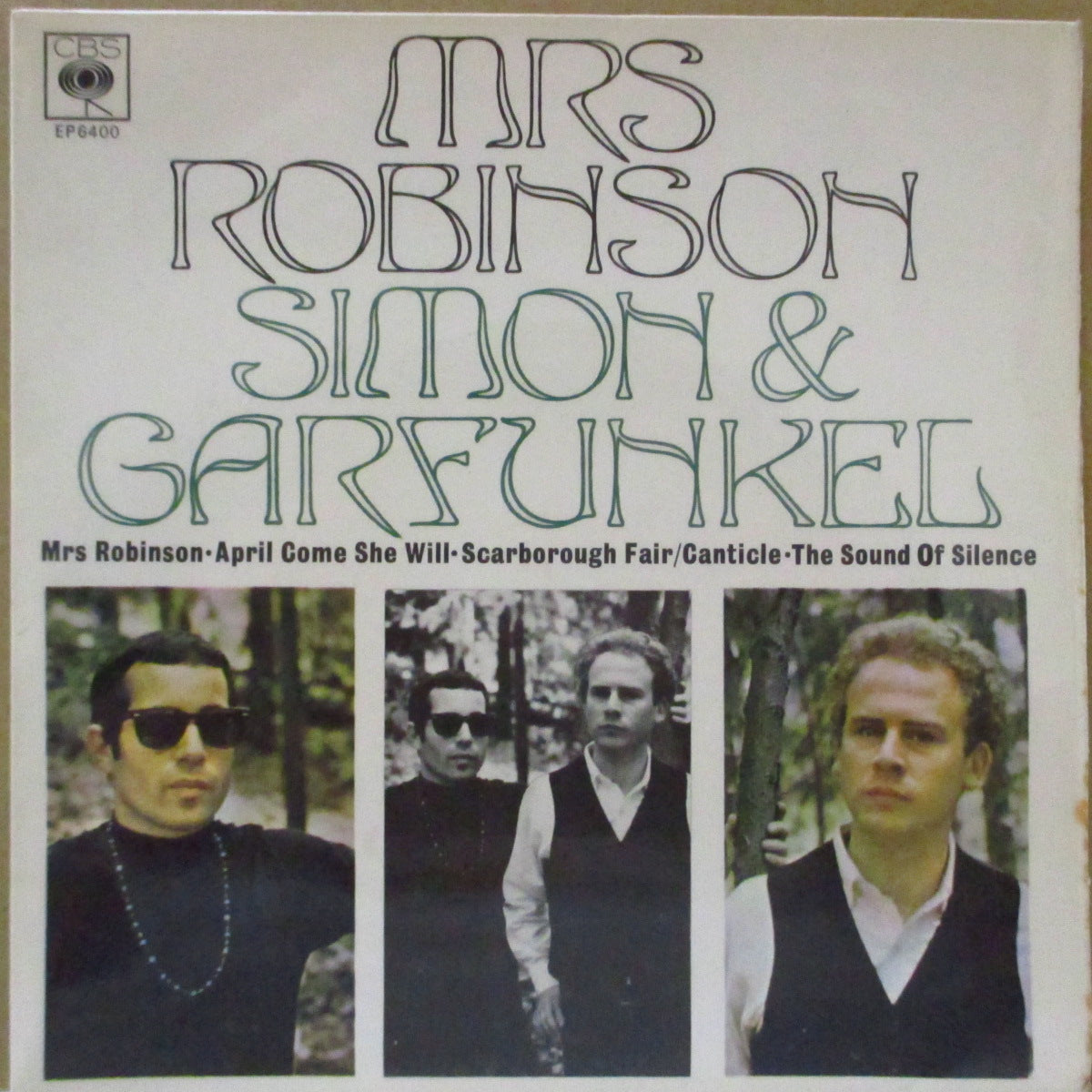 SIMON & GARFUNKEL (サイモン&ガーファンクル) - Mrs. Robinson (UK '68 オリジナル「フラットセンター」4曲入り 7インチ+表面コーティングジャケ)