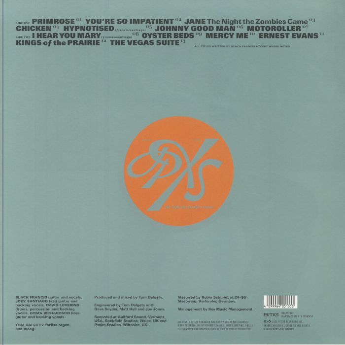 PIXIES (ピクシーズ) - The Night The Zombies Came (Worldwide 限定リリース LP+特殊ダイカットジャケ/NEW) '24年新作アルバム!