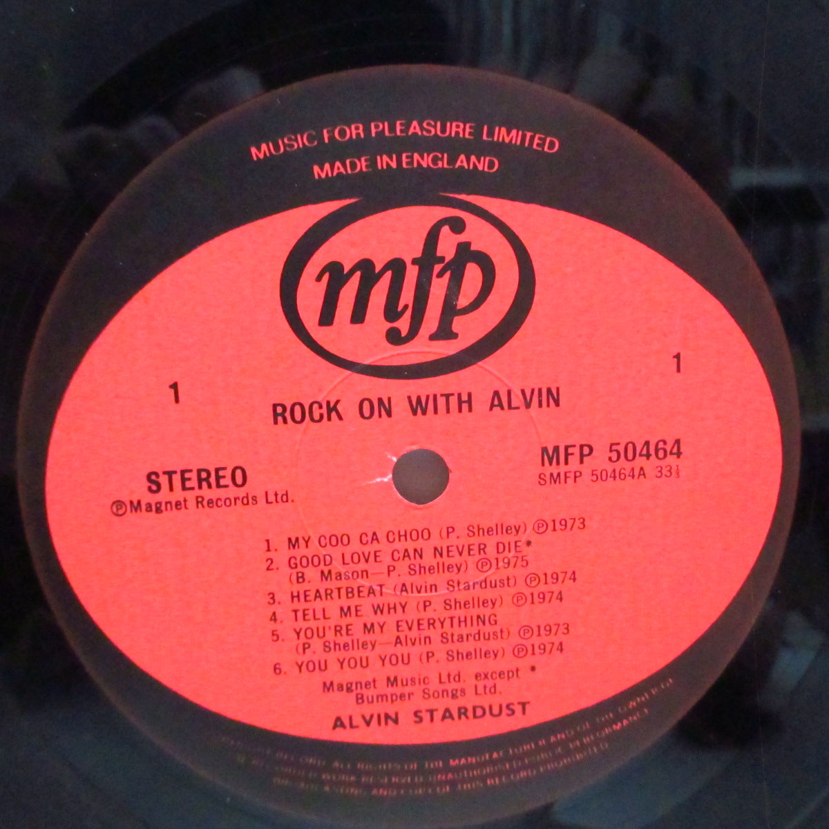ALVIN STARDUST (アルヴィン・スターダスト) - Rock On With Alvin (UK オリジナル LP) 16曲入りベスト!