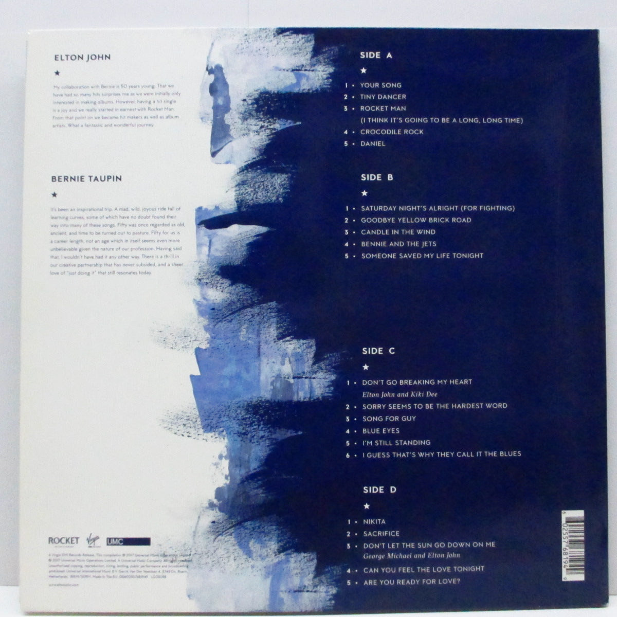 ELTON JOHN (エルトン・ジョン) - Diamonds (EU '17 初回オリジナル 180g 2xLP+インナー/見開ジャケ)