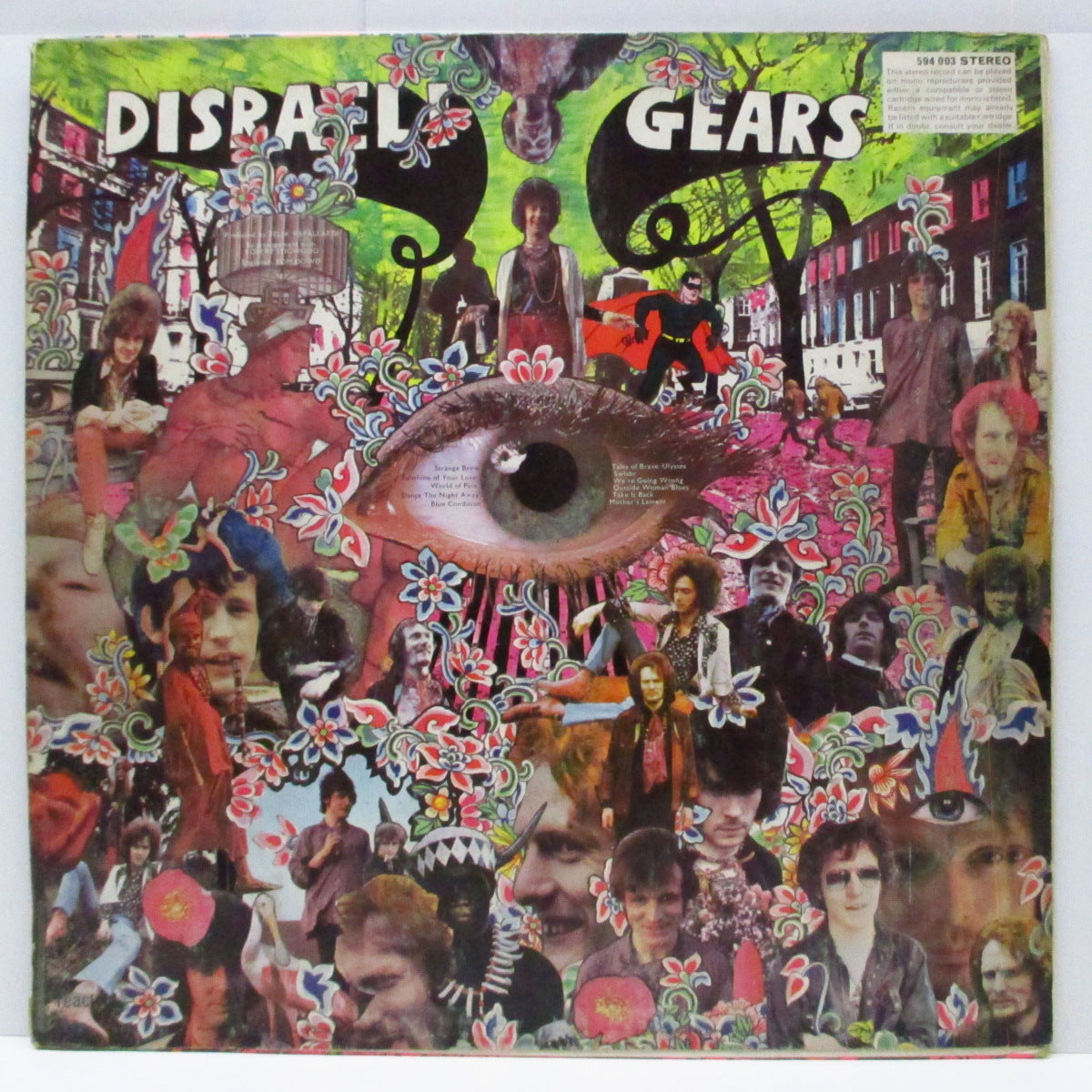 CREAM (クリーム) - Disraeli Gears (UK '68 サードプレス「ステレオ」LP/表面コーティングジャケ)'67年セカンドアルバム!
