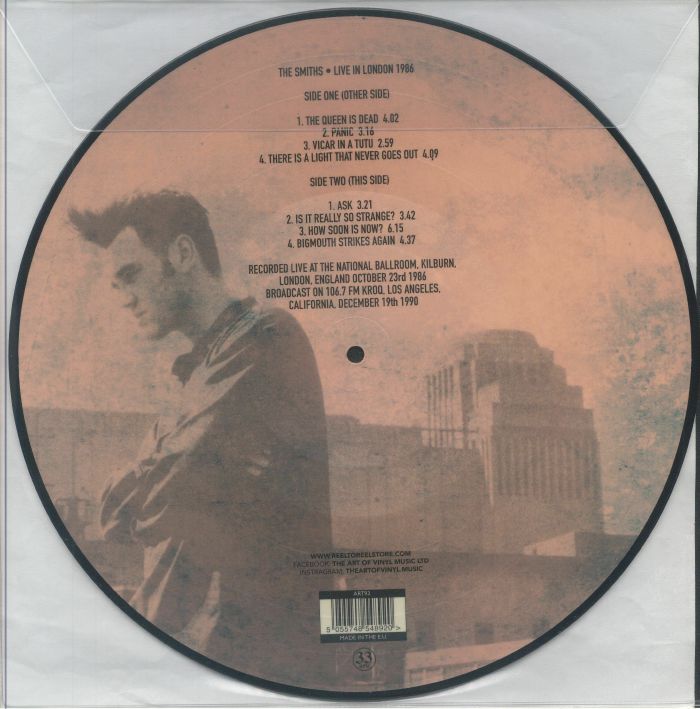 SMITHS, THE (ザ・スミス) - Live In London 1986 (EU 限定ピクチャー LP/NEW)