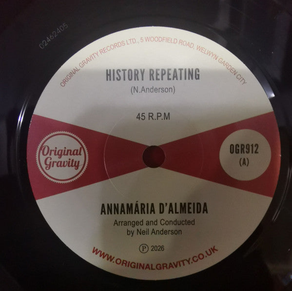 ANNAMÁRIA D’ALMEIDA / Néstor Álvarez (アナマリア・ダルメイダ / ネスター・アルヴァレズ) - History Repeating / Senor Maravilloso (UK 限定 7"/New) 60's スタイル・美メロ・ノーザン& MODラテン・ソウル・インスト!